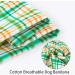 Shop Aring Green Plaid Dog Bandana - Cotton Triangle Bib for Small & Large Dogs & Cats | Stylish & Convenient Neckwear - Buy Online on GoSupps.com