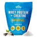 B.rad Superfuel - Grass Fed Whey Protein Isolate Boosted with Creatine | Farm-Fresh Easy-to-Digest Clean Ingredients | 2 Pounds | 100% USA Sourced | Vanilla Bean Vanilla 2 Pound (Pack of 1)