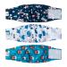 Cuteebone male washable dog diapers belly bands 3 pieces of reusable dog belly band for male high-suction dog wraps with flexible Velcro fastener Cow & Lion & Dog S (28-35.5cm)