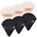 Triangle MakeUp Powder Quaste Soft Triangle Puff Velours Powder -Quosten Face Tro.