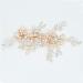 Rose Gold Wedding Hair Clip - Handmade Bridal Headpiece with Rhinestone Crystals - Buy Online on GoSupps.com