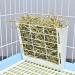 POPETPOP Rabbit Hay Rack Feeder for Bunny Guinea Pigs and Chinchillas Minimize Waste and with Hanging Alfalfa Hay Dispenser for Cage Beige - Buy Online on GoSupps.com