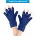 Luguiic Finger Arthritis Compression Ice Glove S Blue - Pain Relief for Arthritis, Carpal Tunnel, Tendinitis - Adjustable Wrist Strap - Cold & Heat Therapy - Men and Women - Buy Online on GoSupps.com
