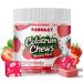 Bovine Colostrum Chews Supplement with probiotics for Gut Health Bloating Immune Support Skin Hair Growth and Beauty - Strawberry Flavor (60 Servings) Strawberry 60 Count (Pack of 1)