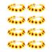 WILLBOND 8 Pieces Sunflower Crown Hair Wreath Daisy Flower Headbands Hippie Headbands Adjustable Floral Bridal Headpiece for Hippie Party Wedding Festivals Photo Props Yellow