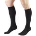 Truform Short Length 20-30 mmHg Compression Stockings for Men and Women, Reduced Length, Closed Toe, Black, Large Black (Closed Toe) Large (1 Pair)