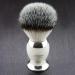 Premium Badger Hair Shaving Brush - Silver Tip Metal Base Ivory | Men's Grooming Essentials - Buy Online on GoSupps.com