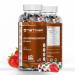 nETiXER Ashwagandha Gummies Vegan, Strawberry Flavor with KSM-66 300mg & Vitamin D2 50mcg Gluten-Free, Gelatin-Free, Non-GMO 60 Gummies Adaptogen Supplement for Adults