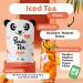 Panda Tea - Detox Ice Tea Ice Tea Cold Infusion - Peach Hibiscus Vanilla Flavor - Certified Organic - 28 Cotton Bags - G - Buy Online on GoSupps.com