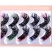 Buy Echpzed 7 Pairs 3D Colorful Dramatic False Eyelashes - 21MM D Curl Fluffy Faux Mink for Parties and Dating | International Shipping - Buy Online on GoSupps.com