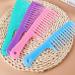 Anti-Static Large Tooth Detangle Comb Set for Long and Curly Hair - 4 Pieces (Light Blue, Purple, Pink, Cyan) - Buy Online on GoSupps.com