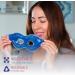 Optix 55 Gel Bead Eye Mask with Eye Holes Blue - Buy Online on GoSupps.com