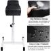 Pedicure Manicure Footrest Salon Spa Equipment | Adjustable Height Technician Nail Seat (Black) - Kalolary - Buy Online on GoSupps.com