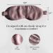 Colorado Home Co Silk Sleep Mask for Women and Men - Deep Mauve Eye Cover for Sleeping, Blindfold for Blackout Play - Buy Online on GoSupps.com
