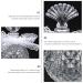 Luxshiny Glass Craft Perfume Bottle with Scallop Shape Lid Perfume Bottle Clear Glass vase Crystal Retro Perfume Container Vintage Embossed Flowers Perfume Bottle - Buy Online on GoSupps.com