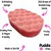 Black Cherry Exfoliating Soap Sponge - 250g - Moisturising Shea Butter - Fruity Scent - Vegan Friendly - Puddle of Wax - Made in The UK - Buy Online on GoSupps.com