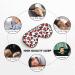 Buy Abstract Red Black Heart Silk Eye Mask | Adjustable Lightweight Sleep Mask for Travel & Naps | Ideal for Women Boys & Girls - Buy Online on GoSupps.com