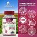 Beet Chews - Vegan Soft Beetroot Chewables with Grape Seed Extract for Heart Health & Energy - Antioxidant-Rich Berry Flavor | 60 Count - Buy Online on GoSupps.com