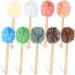 9 Pcs Loofah on a Stick Loofah Back Scrubber Shower Loofah Long Handled Loofah for Men Soft Mesh Shower Sponges for Women Bath Sponge with Hook to Hang Exfoliating Luffa for Body Shower  Multicolored