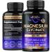 Magnesium Glycinate 500 mg - Chelated High Absorption Supplements - Made in USA - Stress Relief Sleep & Relaxation Support - Muscle & Heart - Natural & Vegan Pills - 120 Capsules 2 Month Supply