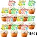 S-SFH-06Ice Cream Fruit Dessert Cupcake Topper Colorful Glitter Happy Birthday Sensory Pop Game Theme Decor Supplies Baby Shower Boys Girls Birthday Party Decorations - Buy Online on GoSupps.com