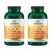 Swanson Vitamin C with Rose Hips 500 Milligrams 400 Capsules (2 Pack)
