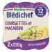 Bl dina Bledichef Fondue de Courgettes/Petits Macaroni D s 12 Mois 460 g
