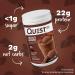 Quest Nutrition Vanilla Milkshake Protein Powder 24g of Protein 1g of Sugar 1.6 Pound 23 Servings & Chocolate Milkshake Protein Powder 22g Protein 2g Net Carbs 1g Sugar Low Carb - Buy Online on GoSupps.com
