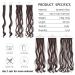 Feshfen Clip In Extensions Set - 7 Parts 16 Clips Wavy Synthetic Hair - Black Cherry 50cm for Women - Buy Online on GoSupps.com