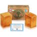 Green Valerie original Aleppo soap Set 2 x 200g (400g+) with 20%/80% laurel oil/olive oil | 6 years matured | Fixed soap natural soap/hair soap/shower soap |Handicrafts |Dermatest: "Excellent" Holzig 200 g (2 -person pack)