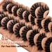 TIMELABS 16mm 8D Curly Fluffy Mink Lashes - 10 Pairs Pack for Dramatic Fake Eyelashes Look - Buy Online on GoSupps.com