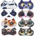 Cute Sleep Eye Mask for Sleeping Cartoon Super Soft and Lightweight Eye Cover Blindfold Eyeshade for Men Women Kid Plane Travel Nap Night Sleeping 8 Pack style1