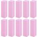 Sibba 10Pcs Nail Buffer Block Set for Natural Acrylic and Gel Nails - Professional Manicure Pedicure Salon Tool for Dead Skin Trimming - Pink - Buy Online on GoSupps.com