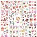 Tazimi Donut Party Temporary Tattoos - 140 Styles Dessert, Ice Cream, Cupcake, Candy | Kids Birthday Party Favors - Buy Online on GoSupps.com