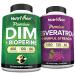 Nutrivein Premium Resveratrol Capsules and DIM Supplement Bundle: High-Absorption Resveratrol Supplement and DIM for Recovery, Balance, and Vitality