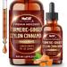 7in1 Liquid Turmeric Curcumin with Vitamin D3 Vitamin K2 Ginger Ceylon Cinnamon Garlic Black Pepper - Drops Extract - 2 Month Supply