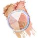 Highlighter Makeup Palette Shimmer Highlighter Palette Long Lasting Face Highlighter Powder Professional Glitter Highlighter Makeup Palette for Women Girls -02