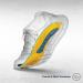 MEGAComfort MEGASole Anti-Fatigue Insoles | Women's Size 5-6-7 | 100% Memory Foam with Gel | Yellow Blue - Buy Online on GoSupps.com