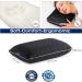 Alkamto Memory Foam Travel Pillow with Extra Cotton Cover and Portable Bag - Temperature Regulating Pillowcase for Camping, Fishing, Backpacking, Hiking - Buy Online on GoSupps.com