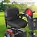 Wheelchairs Accessories Wheelchair Cover 39x20" Black Oxford Cloth Waterproof Mobility Scooter Cover with Four Elastic Wraps & Fastening Tapes for Electric Wheelchairs Mobility Scooter - Buy Online on GoSupps.com