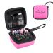 Oneleaf Nail Drill Bits Holder, Kit Organizer Storage Case Displayer Container, Waterproof Portable Organizer Bag, Efile Nail Bits Professional Nail File Bits Manicure Tools-Only Case ROSE