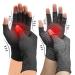 (2 Pairs Black+2 Pairs Grey Glue dot ) Arthritis Compression Gloves - Relieve Arthritis Rheumatoid Osteoarthritis Compression Gloves for Arthritis for Women & Men Anti-Slip Glue dot Gloves for Work