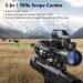 MidTen 4-16x50 Tactical Rifle Scope with Dual Illuminated Optics, Rangefinder, Reflex Sight, Holographic Reticle, and Laser Sight - Buy Online on GoSupps.com
