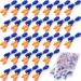 200 Pairs Ear Plugs Reusable Silicone Earplugs with Cord Sleeping Individually Wrapped Hearing Protection Noise Cancelling Earplugs for Work Construction Shooting Sports(Blue Orange)