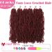 Soft Locs 24 Inch Crochet Hair 6 Packs Burgundy Color Faux Locs Crochet Hair - Pre Looped Synthetic Hair for Black Women (Pack of 6) - 24 Inch BUG - Buy Online on GoSupps.com