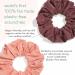 KOOSHOO Organic Cotton Scrunchies Set - Washable & Durable Hair Accessories - Fair Trade, Vegan - 2ct Cappuccino - Buy Online on GoSupps.com
