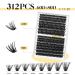 Lankiz 60D+80D Eyelash Extensions Set | 312pcs C Curl 9-16mm DIY Kit with Adhesive & Applicator | International Shipping Available - Buy Online on GoSupps.com