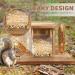 Durable Wood Squirrel Feeder | Solid Structure, Ideal for Corn & Peanuts | Outdoor Funny Squirrel Feeder - Buy Online on GoSupps.com