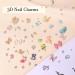 500Pcs Green Nail Charms - Mixed Shapes 3D Acrylic Charms for Nails Design - DIY Nail Art Decoration and Jewelry Accessories - Buy Online on GoSupps.com