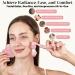 Rena Chris Rose Quartz Face Roller & Gua Sha Set - Jade Facial Tools for Puffiness Reduction | Perfect Skin Care Gift for Women - Buy Online on GoSupps.com